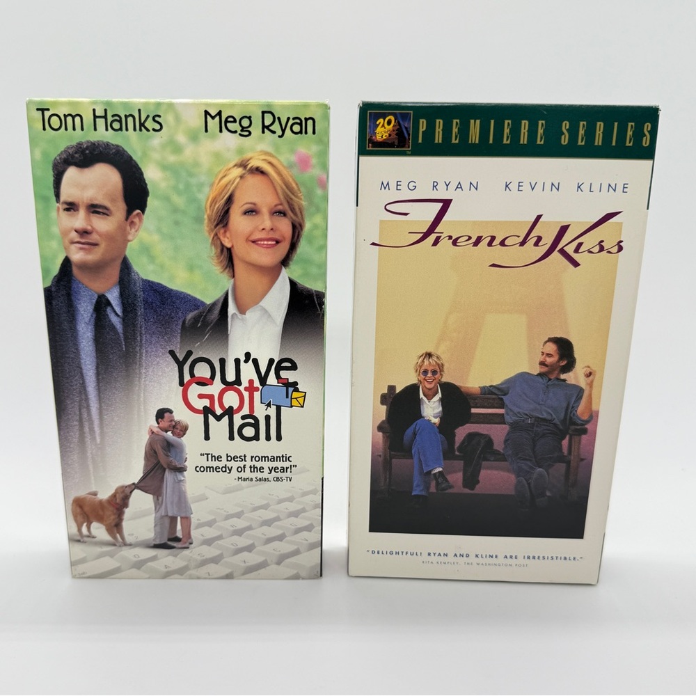 VHS Movie Compilation You’ve got Mail and French Kiss Meg Ryan Tom Hanks